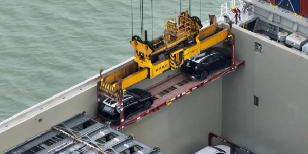 汽车集装箱海运，可折叠集装箱商品车专用框架