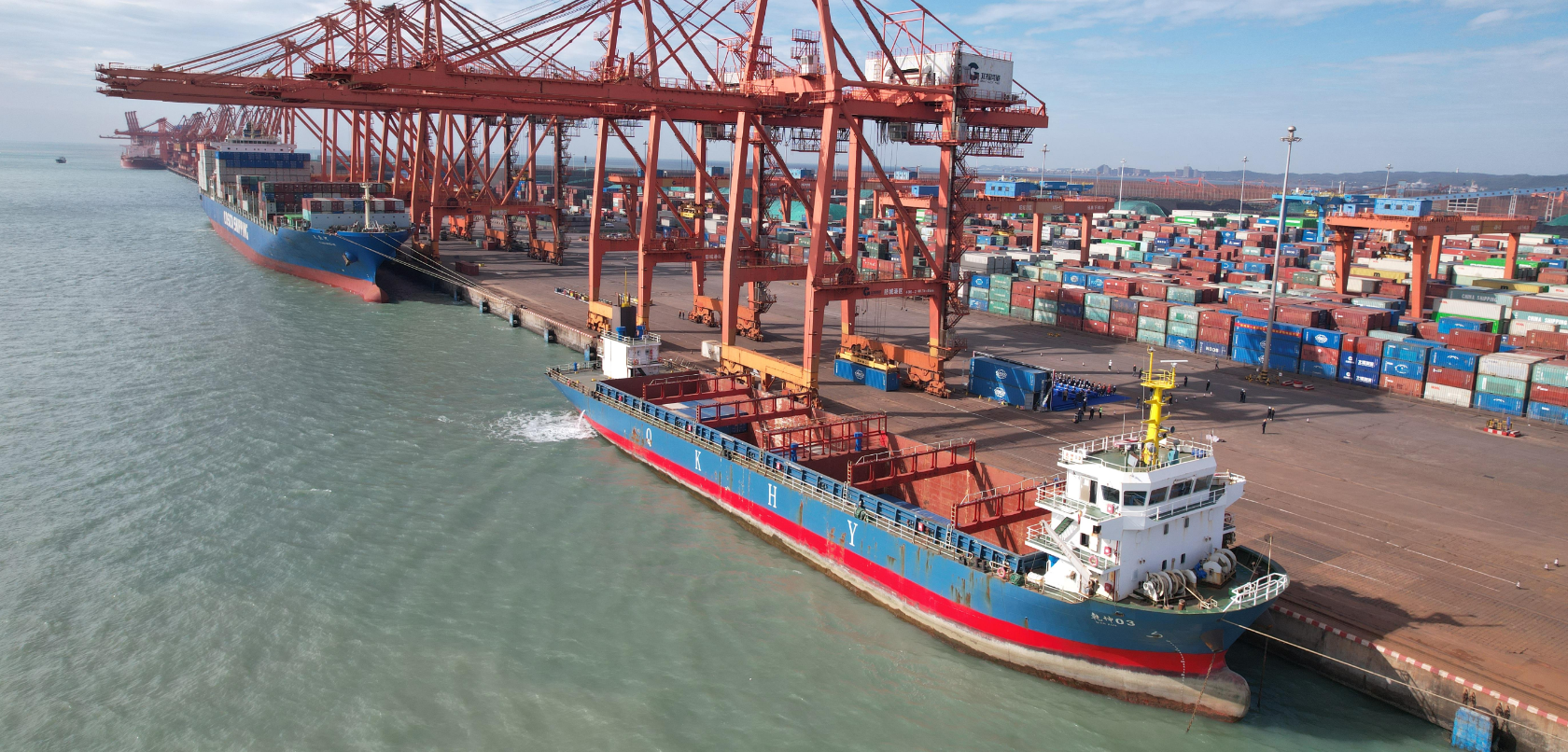 “防城港-顺德新港”集装箱班轮快线正式开明，运输时效大幅提升10天以上